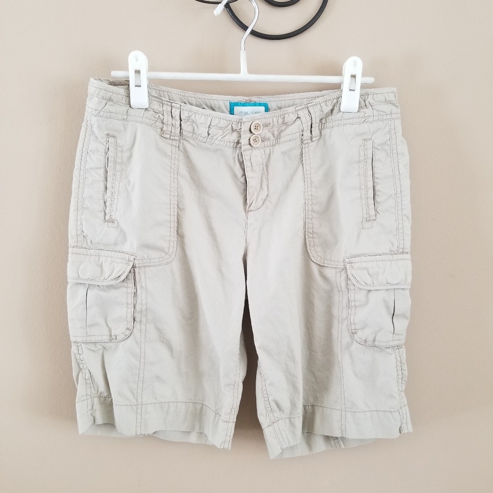 Maurices Lightweight Khaki Cargo Bermuda Short